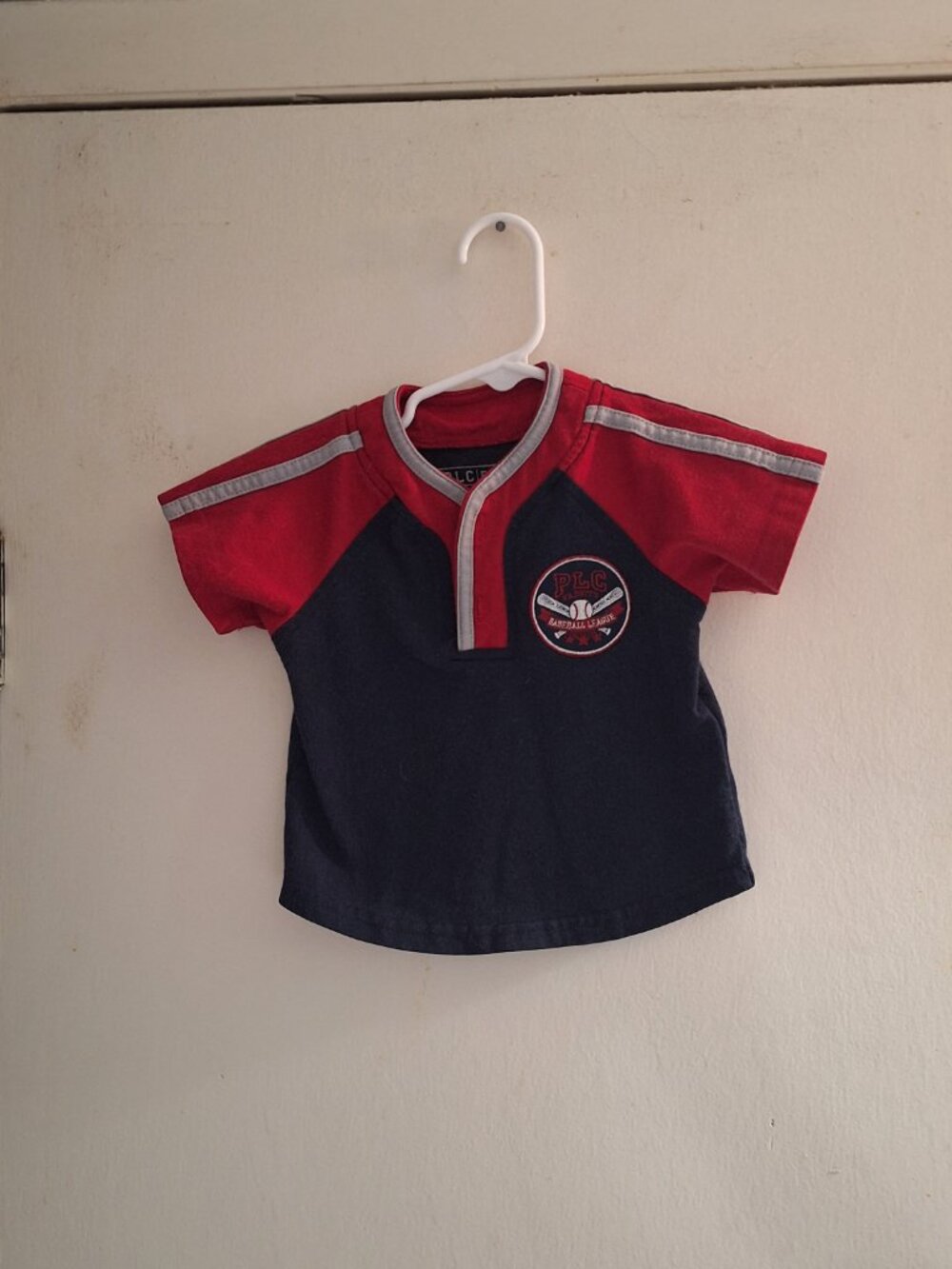 PLC baseball shirt 6 to 9 months